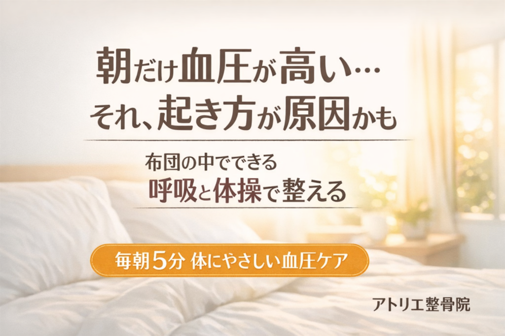 朝だけ血圧が高い方へ：寝たままできる「呼吸」と「体操」で整える方法