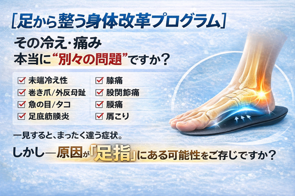 足から整う身体改革プログラム