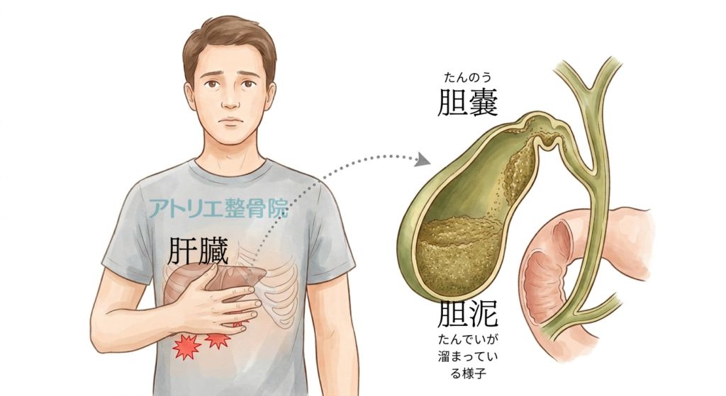 板橋の整体アトリエ整骨院のたんでいが溜まっている様子の画像